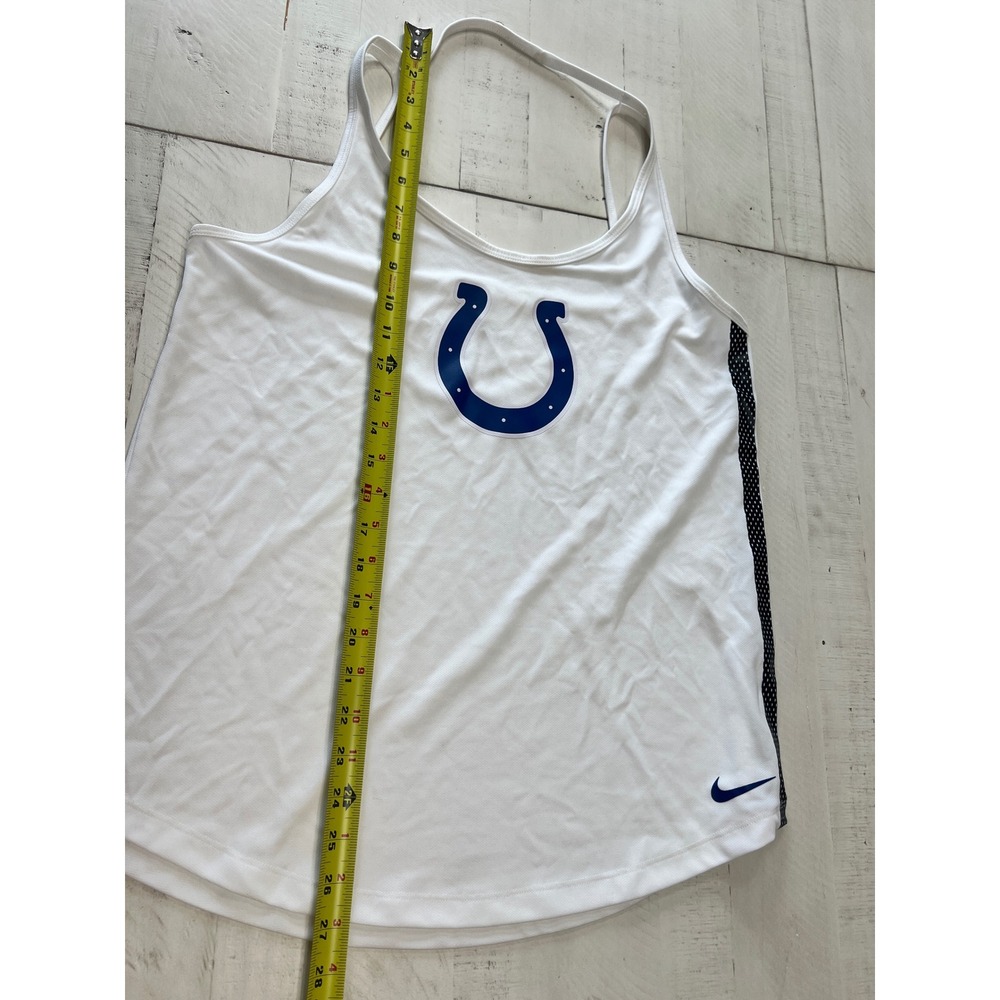 Nike Indianapolis Colts Womens Dri-FIT Tank Top White NFL Team Apparel Large - Picture 7 of 7